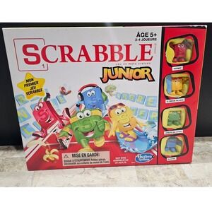 Scrabble Junior Board‎ Game Ages 5+ 2-4 Players French Version Learning Fun